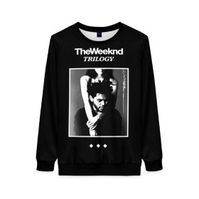 Женский свитшот 3D с принтом The Weeknd в Белгороде, 100% полиэстер с мягким внутренним слоем | круглый вырез горловины, мягкая резинка на манжетах и поясе, свободная посадка по фигуре | the weeknd | викенд | тесфайе | уикенд