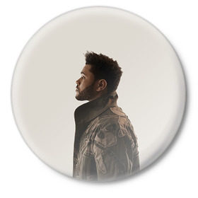 Значок с принтом The Weeknd в Белгороде,  металл | круглая форма, металлическая застежка в виде булавки | the weeknd | викенд | тесфайе | уикенд