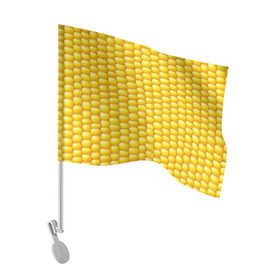 Флаг для автомобиля с принтом Сладкая вареная кукуруза в Белгороде, 100% полиэстер | Размер: 30*21 см | еда | кукуруза