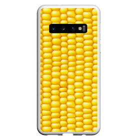 Чехол для Samsung Galaxy S10 с принтом Сладкая вареная кукуруза в Белгороде, Силикон | Область печати: задняя сторона чехла, без боковых панелей | Тематика изображения на принте: еда | кукуруза