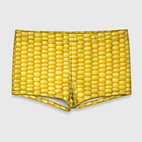 Мужские купальные плавки 3D с принтом Сладкая вареная кукуруза в Белгороде, Полиэстер 85%, Спандекс 15% |  | еда | кукуруза