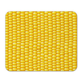 Коврик прямоугольный с принтом Сладкая вареная кукуруза в Белгороде, натуральный каучук | размер 230 х 185 мм; запечатка лицевой стороны | Тематика изображения на принте: еда | кукуруза