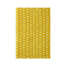 Обложка для паспорта матовая кожа с принтом Сладкая вареная кукуруза в Белгороде, натуральная матовая кожа | размер 19,3 х 13,7 см; прозрачные пластиковые крепления | еда | кукуруза