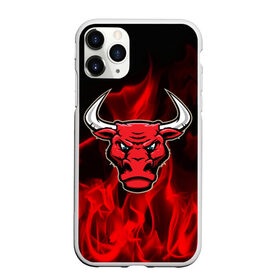 Чехол для iPhone 11 Pro матовый с принтом Angry bull в Белгороде, Силикон |  | 3d | angry bull | in fire | бык | в огне | дым | животные | мощь | огненный | огонь | пламя | пожар | сила | стихия