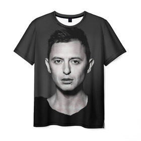 Мужская футболка 3D с принтом Звери в Белгороде, 100% полиэфир | прямой крой, круглый вырез горловины, длина до линии бедер | звери | поп рок | рома зверь | роман билык