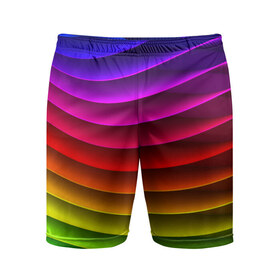 Мужские шорты 3D спортивные с принтом Радужные цвета в Белгороде,  |  | радуга | цвет