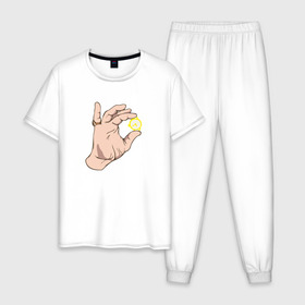 Мужская пижама хлопок с принтом Золотые часы в Белгороде, 100% хлопок | брюки и футболка прямого кроя, без карманов, на брюках мягкая резинка на поясе и по низу штанин
 | криминальное чтиво | тарантино