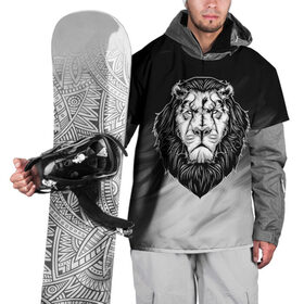 Накидка на куртку 3D с принтом Лев в Белгороде, 100% полиэстер |  | Тематика изображения на принте: 3d | арт | голова животного | король | лев | природа | сила | царь