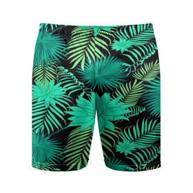 Мужские шорты 3D спортивные с принтом Tropical pattern в Белгороде,  |  | 3d | арт | лето | листья | пальмы | текстура | узор | цветы