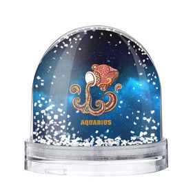 Снежный шар с принтом Водолей в Белгороде, Пластик | Изображение внутри шара печатается на глянцевой фотобумаге с двух сторон | звезды | космос | созвездие