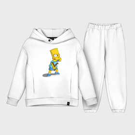 Детский костюм хлопок Oversize с принтом Bad Bart в Белгороде,  |  | bart | doh | homer | simpsons | барт | гомер | комедия | мальчик | мульт | мультфильм | сериал | симпсоны | спрингфилд | сын | хулиган