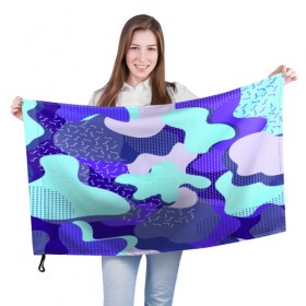 Флаг 3D с принтом Fashion geometry в Белгороде, 100% полиэстер | плотность ткани — 95 г/м2, размер — 67 х 109 см. Принт наносится с одной стороны | 