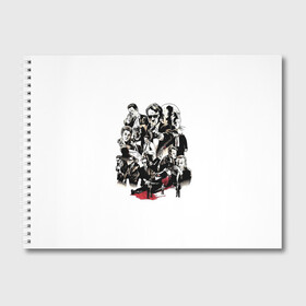 Альбом для рисования с принтом Бешеные псы в Белгороде, 100% бумага
 | матовая бумага, плотность 200 мг. | Тематика изображения на принте: бешеные псы | тарантино