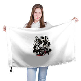 Флаг 3D с принтом Бешеные псы в Белгороде, 100% полиэстер | плотность ткани — 95 г/м2, размер — 67 х 109 см. Принт наносится с одной стороны | бешеные псы | тарантино