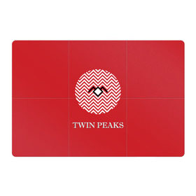 Магнитный плакат 3Х2 с принтом Twin Peaks в Белгороде, Полимерный материал с магнитным слоем | 6 деталей размером 9*9 см | 3d | арт | надпись | сериал | твин пикс | фильмы