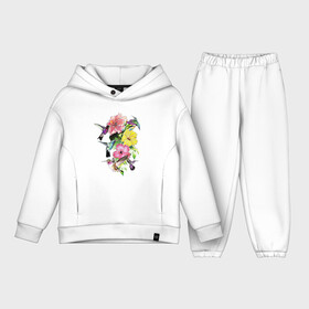 Детский костюм хлопок Oversize с принтом Калибри и цветы в Белгороде,  |  | желтые | калибри | красивые | красные | опыление | птица | птицы | птички | стразы | цветок | цветочки | цветы