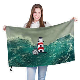 Флаг 3D с принтом Морской в Белгороде, 100% полиэстер | плотность ткани — 95 г/м2, размер — 67 х 109 см. Принт наносится с одной стороны | 3d | blue | брызги | вмф | вода | военный | волны | исторический | капли | корабль | лето | море | моряк | океан | природа | фрегат | шторм