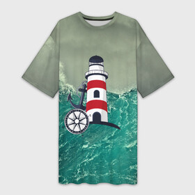 Платье-футболка 3D с принтом Морской в Белгороде,  |  | 3d | blue | брызги | вмф | вода | военный | волны | исторический | капли | корабль | лето | море | моряк | океан | природа | фрегат | шторм