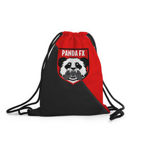 Рюкзак-мешок 3D с принтом PandafxTM в Белгороде, 100% полиэстер | плотность ткани — 200 г/м2, размер — 35 х 45 см; лямки — толстые шнурки, застежка на шнуровке, без карманов и подкладки | 7f united | fifa | pandafx | панда