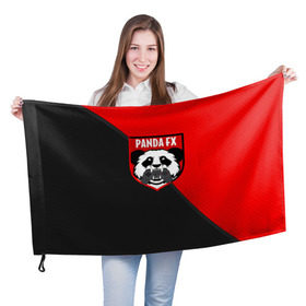 Флаг 3D с принтом PandafxTM в Белгороде, 100% полиэстер | плотность ткани — 95 г/м2, размер — 67 х 109 см. Принт наносится с одной стороны | 7f united | fifa | pandafx | панда