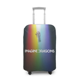Чехол для чемодана 3D с принтом Imagine Dragons в Белгороде, 86% полиэфир, 14% спандекс | двустороннее нанесение принта, прорези для ручек и колес | demons | evolve | mirrors | radioactive | драконы | космос | музыка | нло | ночь | поп | радуга | рок | свет