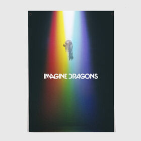 Постер с принтом Imagine Dragons в Белгороде, 100% бумага
 | бумага, плотность 150 мг. Матовая, но за счет высокого коэффициента гладкости имеет небольшой блеск и дает на свету блики, но в отличии от глянцевой бумаги не покрыта лаком | demons | evolve | mirrors | radioactive | драконы | космос | музыка | нло | ночь | поп | радуга | рок | свет