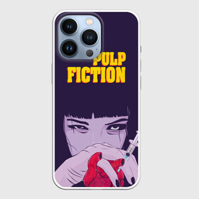 Чехол для iPhone 13 Pro с принтом Бульварное чтиво в Белгороде,  |  | pulp fiction | адреналин | криминальное чтиво | миа уоллес | мия | сердце | укол