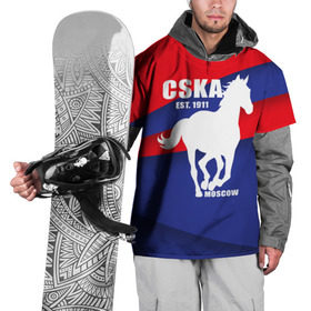 Накидка на куртку 3D с принтом CSKA est. 1911 в Белгороде, 100% полиэстер |  | Тематика изображения на принте: армейцы | болельщик | кони | красно синие | фанат | футбол | футболист | цска