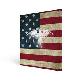 Холст квадратный с принтом Флаг США с белым орлом в Белгороде, 100% ПВХ |  | usa | америка | американец | америки | звездно полосатый | необычный | нью йорк | орел | соединенные | сша | флаг | штаты | янки
