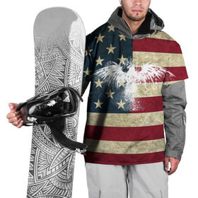 Накидка на куртку 3D с принтом Флаг США с белым орлом в Белгороде, 100% полиэстер |  | Тематика изображения на принте: usa | америка | американец | америки | звездно полосатый | необычный | нью йорк | орел | соединенные | сша | флаг | штаты | янки