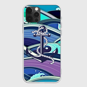 Чехол для iPhone 12 Pro Max с принтом Моряк в Белгороде, Силикон |  | Тематика изображения на принте: blue | брызги | вмф | вода | военный | волны | капли | море | океан
