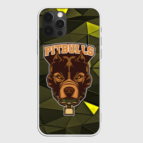 Чехол для iPhone 12 Pro Max с принтом Pitbulls в Белгороде, Силикон |  | dog | pitbulls | абстракция | геометрия | животные | собака | треугольники | цепь