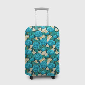 Чехол для чемодана 3D с принтом Цветы в Белгороде, 86% полиэфир, 14% спандекс | двустороннее нанесение принта, прорези для ручек и колес | flowers | розы | ромашки | цветы