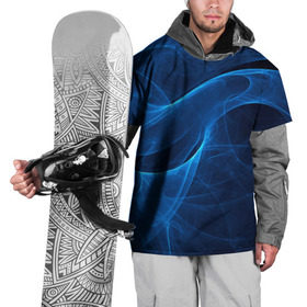 Накидка на куртку 3D с принтом Дым в Белгороде, 100% полиэстер |  | Тематика изображения на принте: волна | лазер | луч | пламя | синий