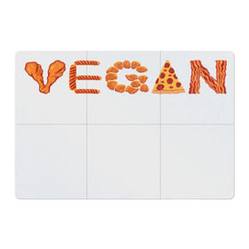 Магнитный плакат 3Х2 с принтом Vegan в Белгороде, Полимерный материал с магнитным слоем | 6 деталей размером 9*9 см | Тематика изображения на принте: green | vegan | yoga | бекон | веган | вегетарианец | вегетарианство | витамины | здоровье | зеленый | зож | йога | овощи | фрукты