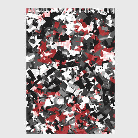 Скетчбук с принтом Городской камуфляж в Белгороде, 100% бумага
 | 48 листов, плотность листов — 100 г/м2, плотность картонной обложки — 250 г/м2. Листы скреплены сверху удобной пружинной спиралью | camo | urban | белый | гранж | красный | маскировка | милитари | паттерн | серый | текстура