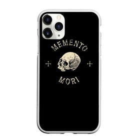 Чехол для iPhone 11 Pro матовый с принтом Memento Mori в Белгороде, Силикон |  | death | skull | кости | цитата