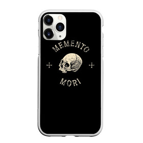 Чехол для iPhone 11 Pro Max матовый с принтом Memento Mori в Белгороде, Силикон |  | Тематика изображения на принте: death | skull | кости | цитата
