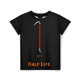 Детская футболка 3D с принтом Half-Life в Белгороде, 100% гипоаллергенный полиэфир | прямой крой, круглый вырез горловины, длина до линии бедер, чуть спущенное плечо, ткань немного тянется | freeman | gordon | half | halflife | hl | life | гордон | лайф | фримен | халва | халф | халфлайф | халява