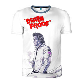 Мужская футболка 3D спортивная с принтом Death proof в Белгороде, 100% полиэстер с улучшенными характеристиками | приталенный силуэт, круглая горловина, широкие плечи, сужается к линии бедра | stuntman mike | квентин | курт рассел | тарантино