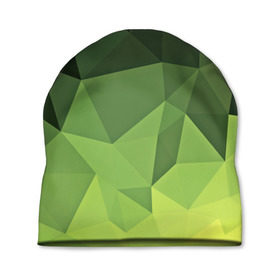 Шапка 3D с принтом Хаки геометрия в Белгороде, 100% полиэстер | универсальный размер, печать по всей поверхности изделия | зеленый | полигоны