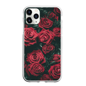 Чехол для iPhone 11 Pro матовый с принтом Бархатные розы в Белгороде, Силикон |  | Тематика изображения на принте: бархат | бутоны | роза | розы | цветы