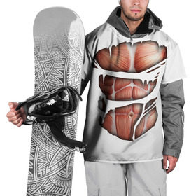 Накидка на куртку 3D с принтом Человек без кожи в Белгороде, 100% полиэстер |  | Тематика изображения на принте: кожа | креатив | мода | мышцы | раны | рваная | стиль