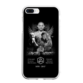 Чехол для iPhone 7Plus/8 Plus матовый с принтом Chester Bennington в Белгороде, Силикон | Область печати: задняя сторона чехла, без боковых панелей | chester bennington | рок