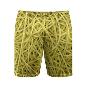 Мужские шорты 3D спортивные с принтом Макароны в Белгороде,  |  | веган | вемишель | диета | еда | лапша | паста | паттрен | спагетти | текстура