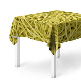 Скатерть 3D с принтом Макароны в Белгороде, 100% полиэстер (ткань не мнется и не растягивается) | Размер: 150*150 см | веган | вемишель | диета | еда | лапша | паста | паттрен | спагетти | текстура