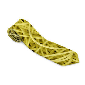 Галстук 3D с принтом Макароны в Белгороде, 100% полиэстер | Длина 148 см; Плотность 150-180 г/м2 | Тематика изображения на принте: веган | вемишель | диета | еда | лапша | паста | паттрен | спагетти | текстура