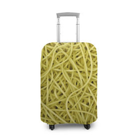 Чехол для чемодана 3D с принтом Макароны в Белгороде, 86% полиэфир, 14% спандекс | двустороннее нанесение принта, прорези для ручек и колес | веган | вемишель | диета | еда | лапша | паста | паттрен | спагетти | текстура