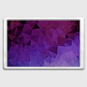Магнит 45*70 с принтом Фиолетовые грани в Белгороде, Пластик | Размер: 78*52 мм; Размер печати: 70*45 | abstract | abstraction | color | geometry | mirror | polygon | абстракция | геометрия | грани | линии | полигоны | сочетания | стекло | треугольники