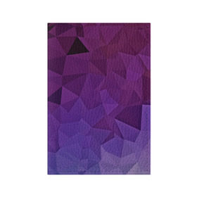 Обложка для паспорта матовая кожа с принтом Фиолетовые грани в Белгороде, натуральная матовая кожа | размер 19,3 х 13,7 см; прозрачные пластиковые крепления | abstract | abstraction | color | geometry | mirror | polygon | абстракция | геометрия | грани | линии | полигоны | сочетания | стекло | треугольники